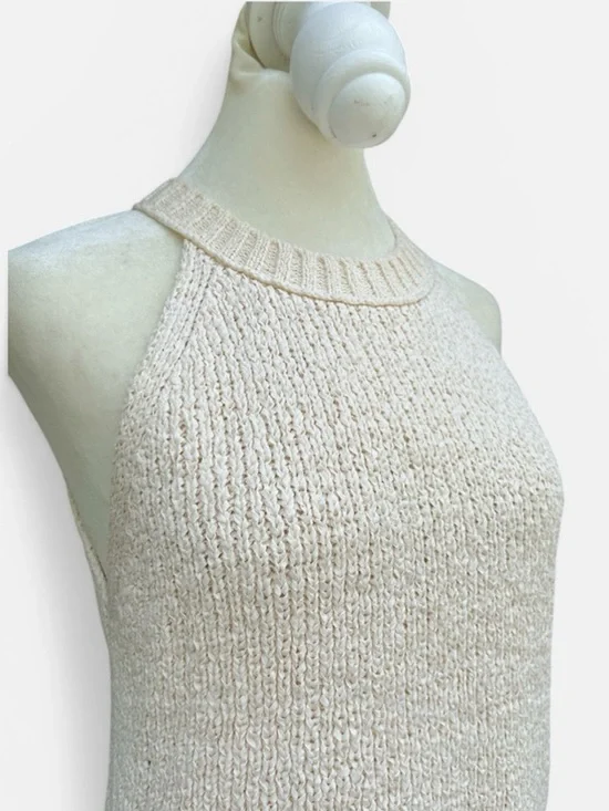 J. Crew Hi-Neck Sweater Tank in Antique White (Cream) Size Small - Picture 4 of 10